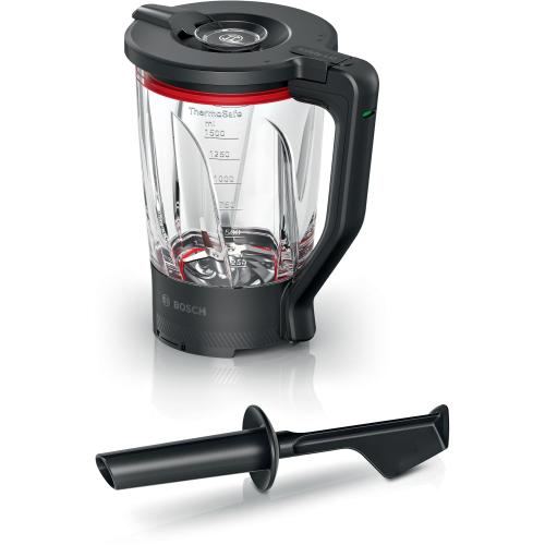 Pahar blender Bosch MUZS6MX, 1.5L, Sticla (Negru)