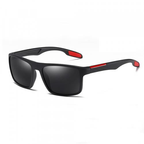 Ochelari De Soare Barbati Techsuit TR90 (MM101), Polarizati, Protectie UV (Negru/Rosu)