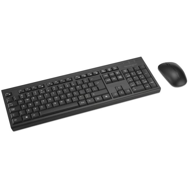 Kensington Kit Tastatura si mouse wireless Kensington KM270 EQ, wireless RF + Bluetooth, QWERTY, 1200 DPI, Negru