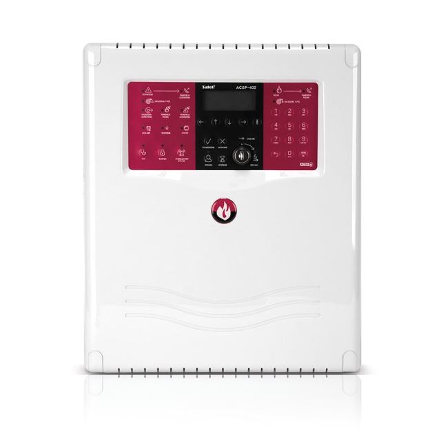 Centrala de incendiu adresabila Satel ACSP-402, 256 zone, 2 bucle, 4 intrari programabile