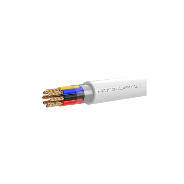 Cablu alarma ecranat Hikvision DS-1AC8APL1, 8 fire, 0.22 mm, LSZH, CPR Eca, rola 100 m