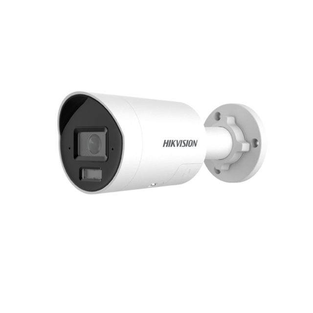 Camera supraveghere exterior IP cu iluminare duala Hikvision ColorVu DS-2CD2067G3-LI2UY-SL-2.8MM, 6 MP, 2.8 mm, IR/lumina alba 40 m, microfon si difuzor, slot card, lumina stroboscopica, PoE