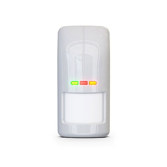 Detector de miscare exterior digital dual PIR si MW Satel OPAL GY SET, 15 m, 100 grade, antimasking, creep zone, pet immunity 20 kg, tamper, gri, suport inclus