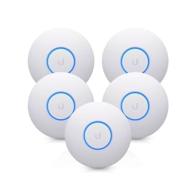 Kit access Point dual-band Ubiquiti UniFi nanoHD, WiFi 5, MU-MIMO, 1733 Mbps, PoE, 5 bucati