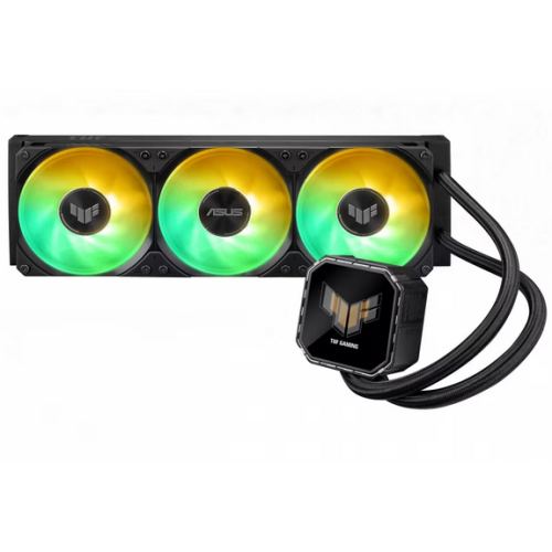 Asus Cooler procesor ASUS TUF Gaming LC III 360, ARGB LED, 3 x 120 mm, viteza 650-2600 RPM, Negru