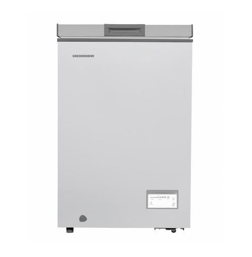 Lada frigorifica Heinner HCF-HM100CSE++, 98 l, Clasa E, Convertibila Frigider/Congelator, Control electronic (Argintiu)