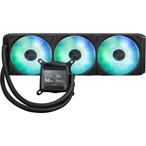Asus Cooler procesor ASUS PRIME LC 360 ARGB LCD, ARGB LED, 3 x 120 mm, Black