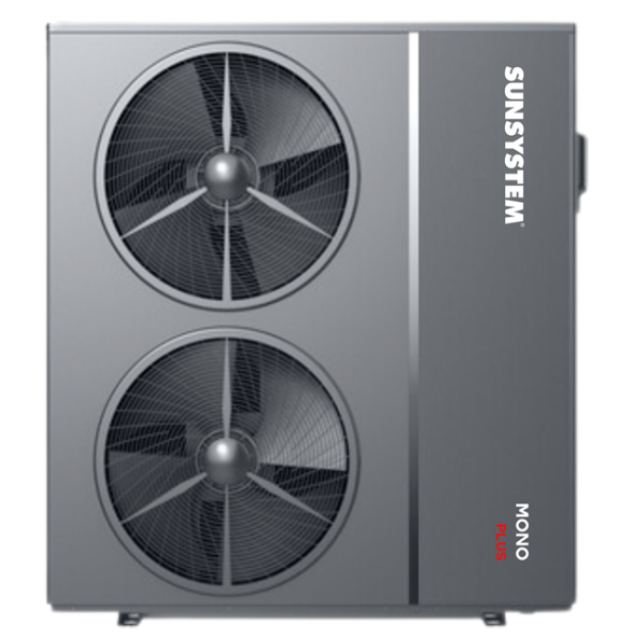 Pompa de caldura Aer-Apa pentru incalzire si racire, Sunsystem Mono Plus 185-3PH, Monobloc 18.5 kW, Inverter R32 ERP A+++, compresor Mitsubishi, Trifazata, Control Wi-Fi