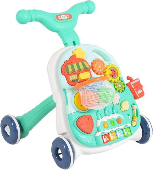 Premergator 2 în 1 Moni Toys Basket HE0814, functii interactive muzicale, Albastru