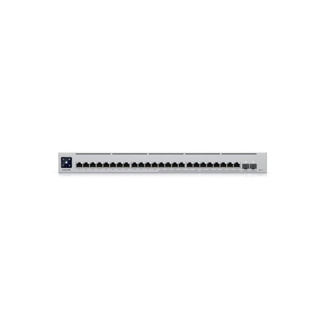 Switch rackabil Ubiquiti UniFi Enterprise, 24 porturi, 2x SFP, 124 Gbps, 400W, Layer 3