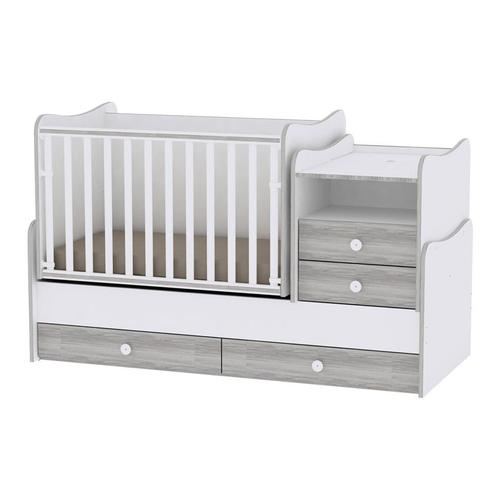 Mobilier Combo Lorelli White & Artwood, 72 x 172 cm, lemn