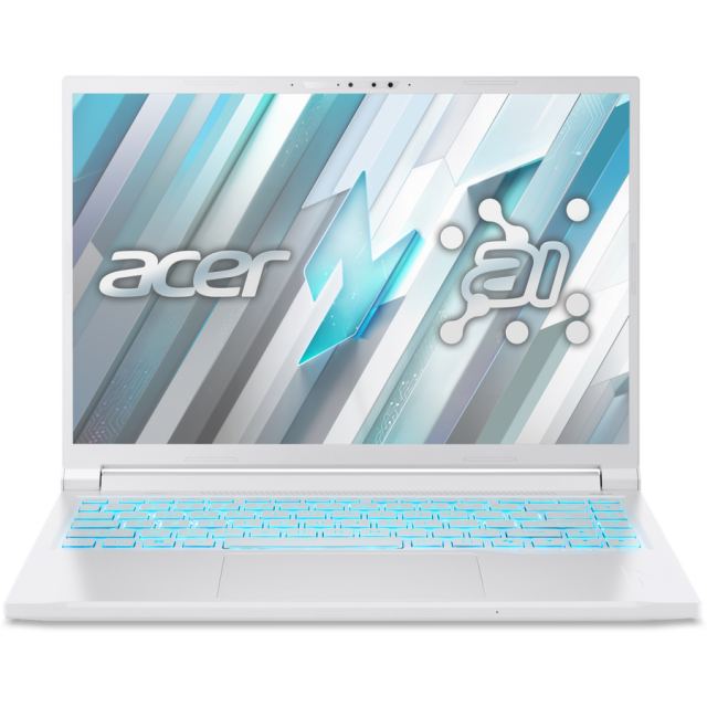 Acer Laptop Acer Nitro V 14, AMD Ryzen AI 5 340H, 14.5 inch, RAM 16 GB, SSD 1 TB, NVIDIA GeForce RTX 5050, Windows 11 Pro, Alb