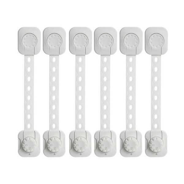 Set 6 sisteme de siguranta Iso Trade multifunctionale reglabile 23.3 cm cu lacat  MY6843