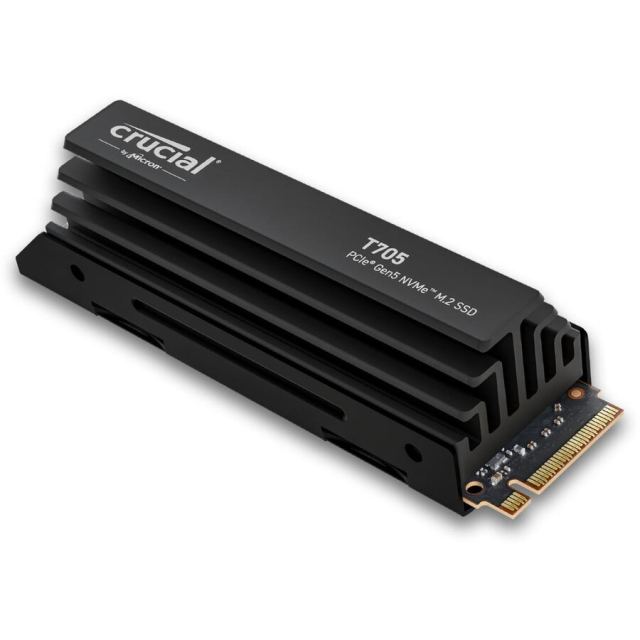 CRUCIAL SSD intern Crucial T705, 4TB, PCI Express 5.0 NVMe, M.2 2280, Heatsink