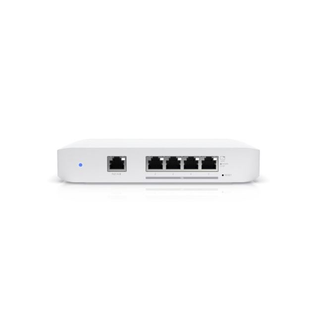 Switch Ubiquiti UniFi Switch Flex XG, 4 porturi, 10GbE, Layer 2, 2x SFP, PoE+, 82 Gbps, cu management