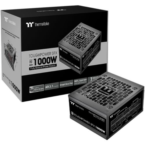 Thermaltake Sursa alimentare Thermaltake Toughpower SFX, 1000 W, 80 Plus Platinum, Full Modulara, ATX 3.1, Negru