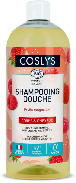 Gel de dus si sampon Bio cu fructe de padure Coslys 1 litru