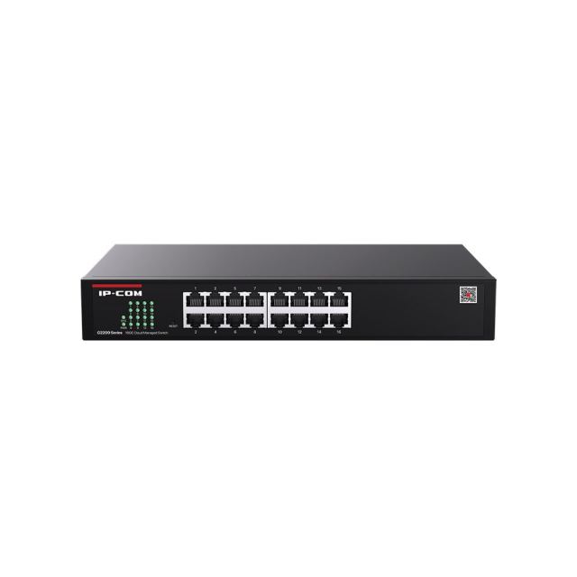 Switch Gigabit IP-COM G2216D, 16 porturi, 32 Gbps, cu management local si cloud