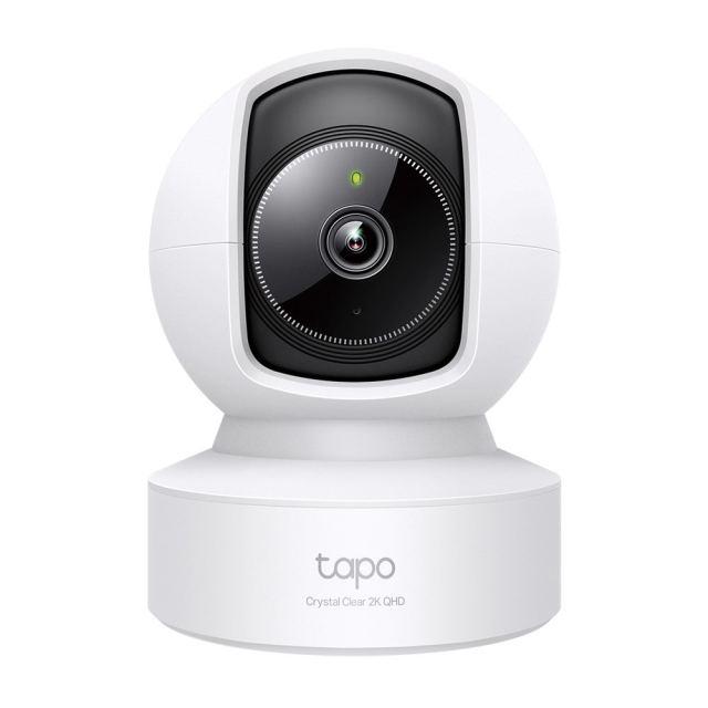 Camera supraveghere interior IP wireless WiFi PT TP-Link TAPO C222, 4 MP, 4 mm, IR 12 m, slot card, microfon si difuzor, detectie smart, 360 grade, sirena, Ethernet