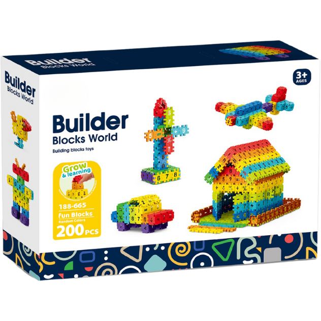 Bufnitel Set de constructie STEAM - Micutul matematician (200 piese)