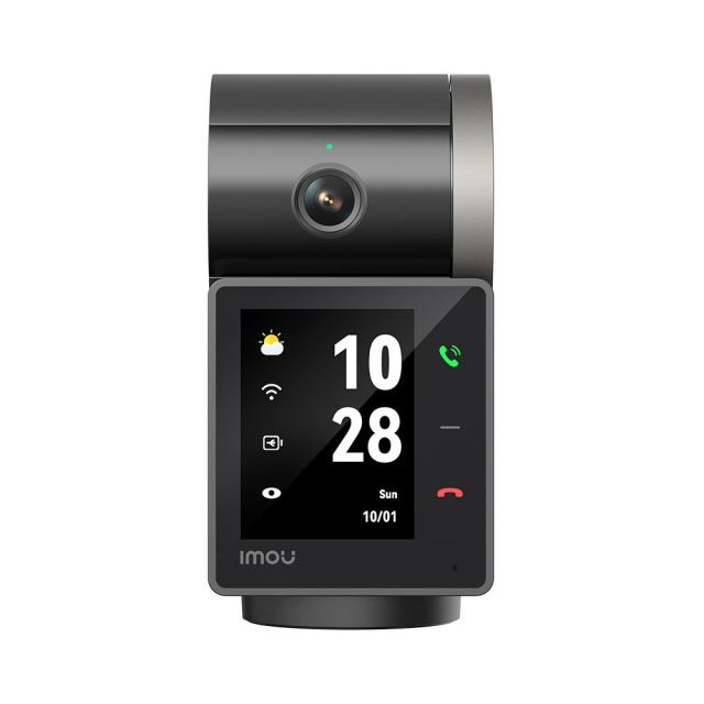 Camera supraveghere wireless IP WiFi Imou Rex VT Pro Active Deterrence IPC-S2VBP-5M0WR, 5 MP 3K, 3.6 mm, IR 20 m, ecran 2.4 inch, acumulator 2000 mAh, intercom, microfon si difuzor, slot card, auto tracking