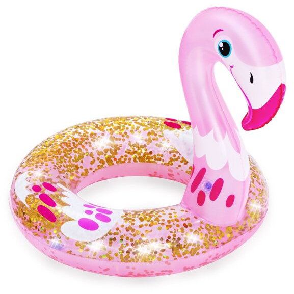 Bestway Roata de inot Flamingo,  61x61cm, cu sclipici