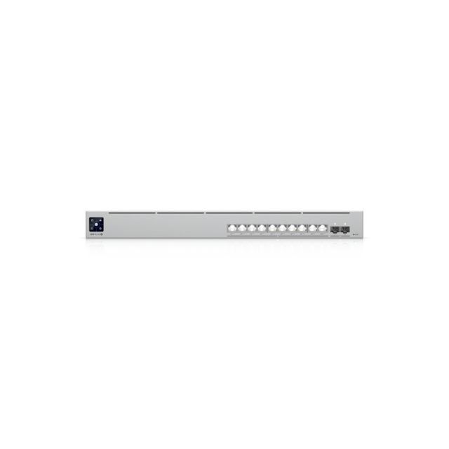 Switch rackabil Ubiquiti USW-Pro-XG-10-PoE, 10 porturi, 2 porturi SFP+, 240 Gbit/s, 400 W,  Etherlighting, Layer 3, 1U, cu management