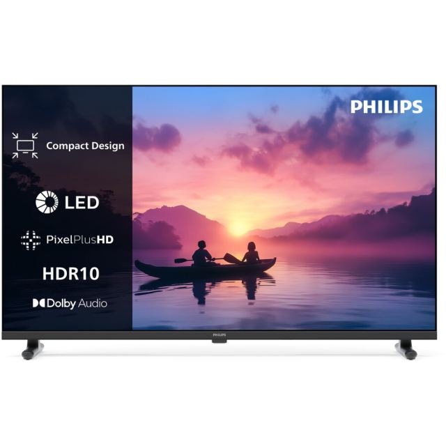 Philips Televizor Philips LED 24PHS6050, 60 cm, Smart TV, HD, Clasa E (Model 2025), Negru