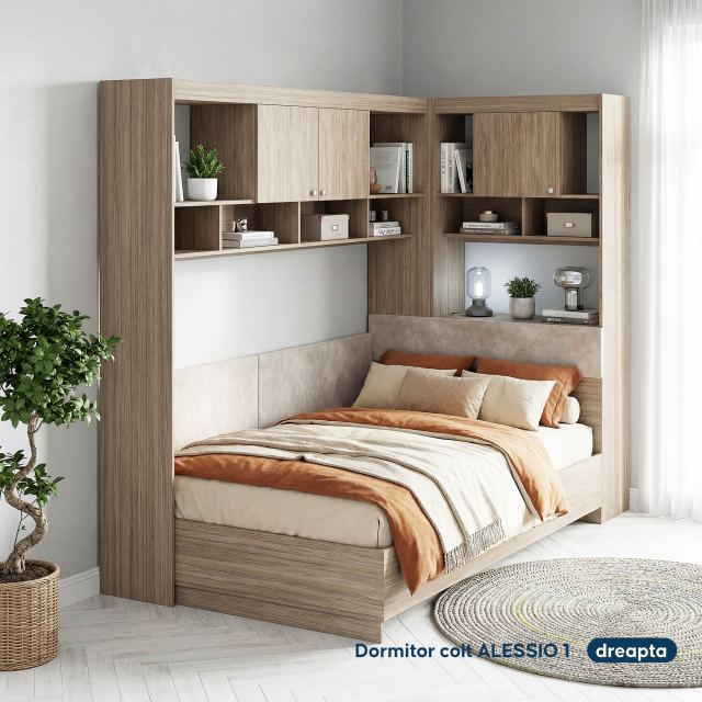 Set dormitor pe colt ALESSIO 1