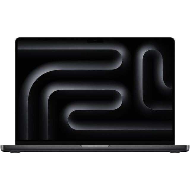 Apple Laptop Apple MacBook Pro 16.2 inch, Liquid Retina XDR, procesor Apple M4 Max, 14 nuclee CPU si 32 nuclee GPU, 36GB RAM, 1TB SSD, Textura Nano, Tastatura Internationala, MacOS, Negru