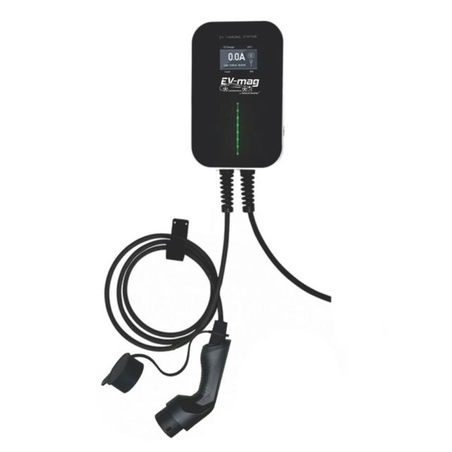 Statie incarcare masini electrice EV-MAG Besen BS20-BC2-APP, WiFi, Bluetooth, ecran LCD, 22 kW, Type 2, trifazat, control din aplicatie