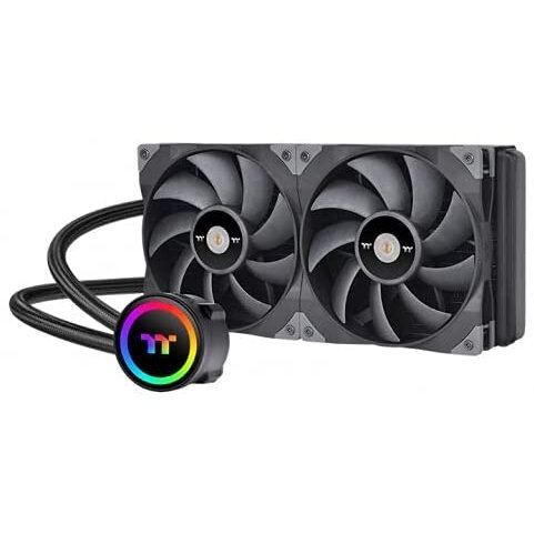 Thermaltake Cooler CPU Thermaltake TOUGHLIQUID 280 AIO, iluminare ARGB, racire cu lichid, 2x140mm, Negru