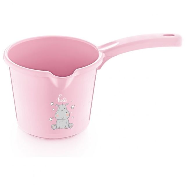 Cana pentru clatire bebelusi BabyJem roz