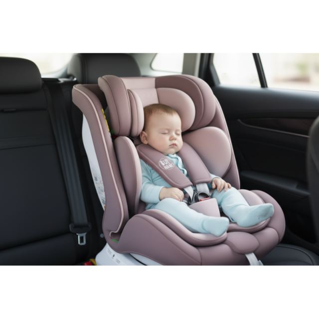 Scaun auto Buf Boof P100 LightPurple, i-size R129, rotativ 360, isofix, 40-150 cm, 0-36 kg