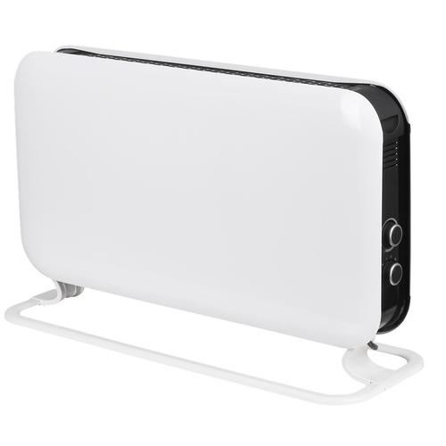 Convector mobil mecanic Mill Instant Mec, 2000W, 3 setari, cu placi laterale din otel (Alb)