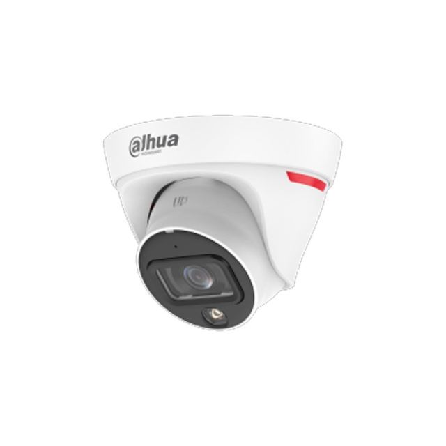 Camera supraveghere IP Dome Dahua IPC-HDW1439T1-A-LED-0280B-PRO, 4 MP, 2.8 mm, lumina alba 20 m, microfon, detectie persoane si vehicule, PoE