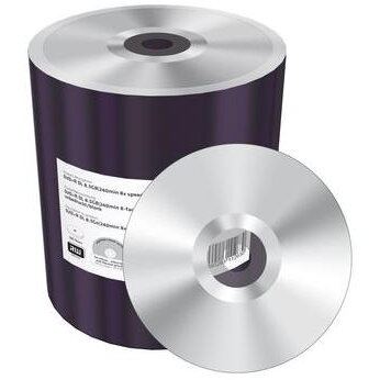 MediaRange Disc inscriptibil MediaRange DVD+R Double Layer, 8.5GB, durata inregistrare 240min, 8x speed, Pachrt 100 buc, Argintiu
