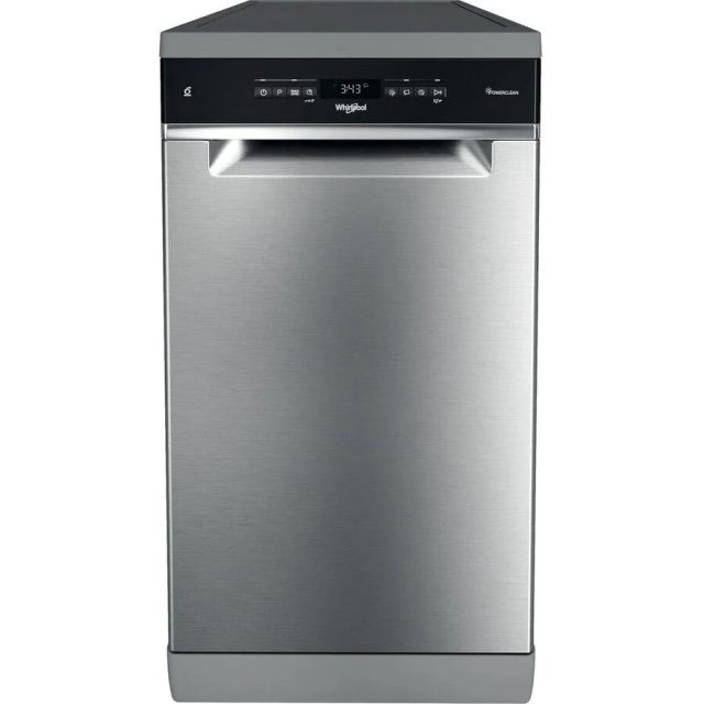 Whirlpool Masina de spalat vase Whirlpool WSFO3T223PCX, 10 seturi, 6 programe, clasa D, 45cm, Inox