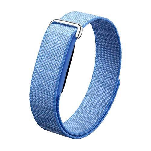 Bratara fitness Google Fitbit Air, Rezistenta la apa, Sensor optic cardiac, Accelerometru, Giroscop, Autonomie 7 zile (Albastru)