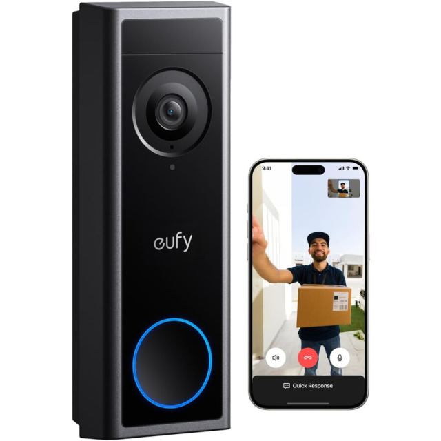 eufy Sonerie video Eufy C31 WiFi 2K FHD, Compatibil cu HomeBase S380