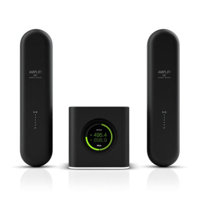 Router wireless Gaming Dual Band Gigabit AmpliFi Mesh HD Ubiquiti AFI-G, 450 Mbps/1300 Mbps, 2.4/5.0 GHz, 5 porturi, ecran tactil