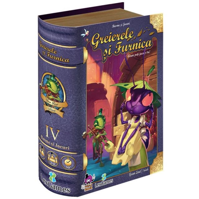 IELLO Joc de societate Lex Games, Greierele si Furnica, Varsta 8-10 ani, Multicolor