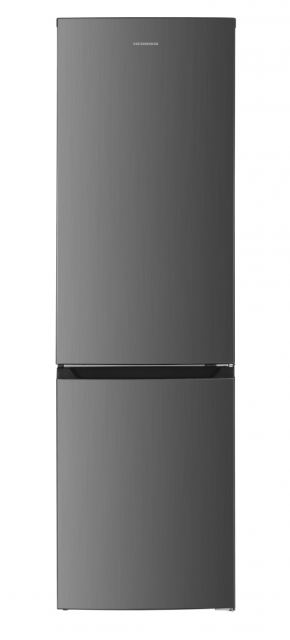Combina frigorifica Heinner HCNF-HM253XE++, 253 l, Clasa E, Full No Frost, Inverter, Lumina LED, Usi reversibile, H 180 cm (Inox)