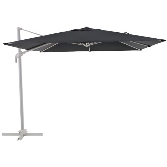 Naterial Umbrela terasa, aluminiu/otel/poliester, 286 x 286 cm, H 264 cm, Gri antracit
