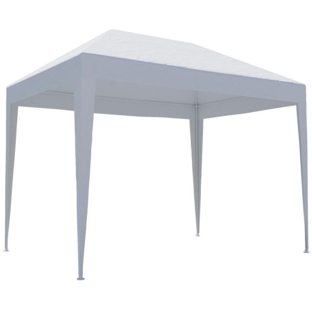 Naterial Pavilion gradina, otel/polietilena, 290 x 190 cm, H 244 cm, Alb