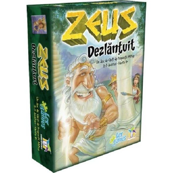 Gamewright Joc  de carti Zeus Dezlantuit, Varsta 8 ani, Multicolor