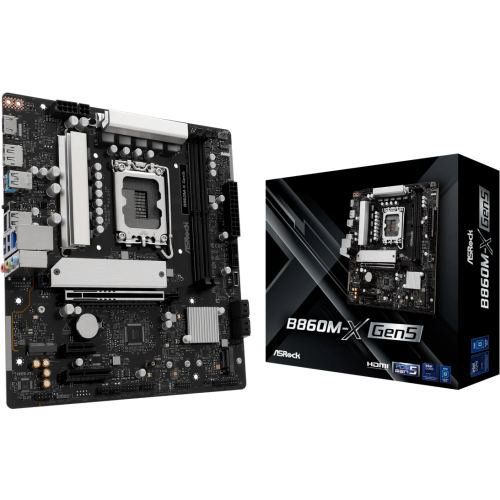 ASROCK Placa de baza ASRock B860M-X Gen5, Intel B860, Socket 1851, mATX