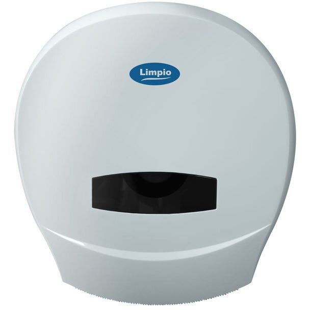 Limpio Dispenser hartie igienica Jumbo Limpio DP 1100JW2, plastic ABS, 26 x 13 cm, Alb lucios