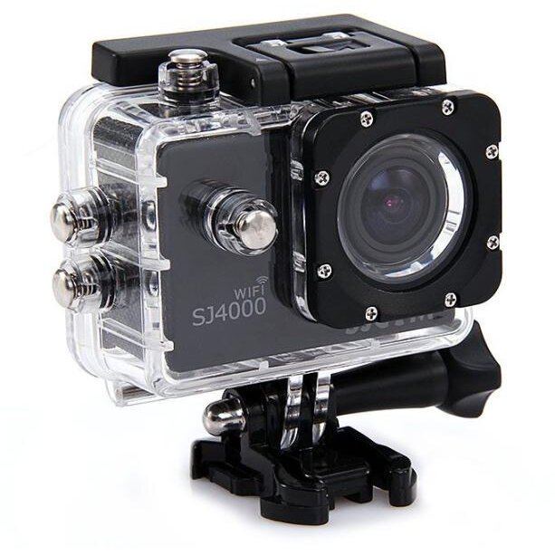 SJCAM Camera sport SJCAM SJ 4000 WiFi, carcasa impermeabila, argintiu