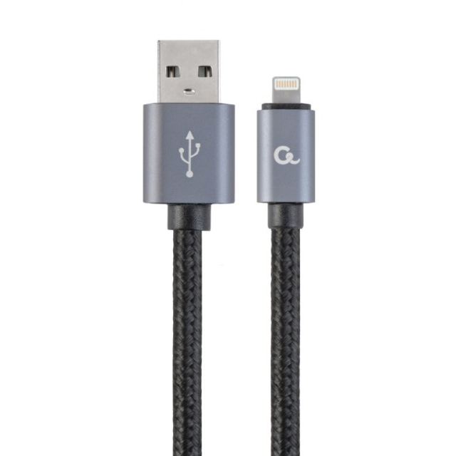 GEMBIRD Cablu alimentare si date Gembird, USB 2.0 (T) la tip Lightning (T), 1.8m, conectori auriti, Negru, CCB-mUSB2B-AMLM-6